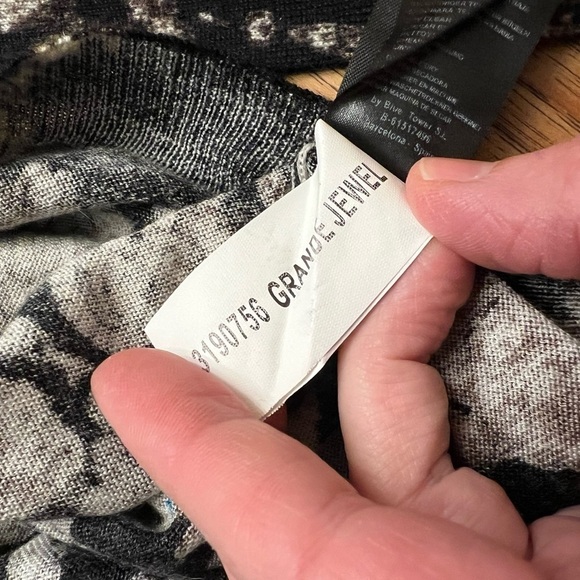 Vintage Custo Barcelona Metallic Grande Jewel Sweater Wool Lightweight / Med - Picture 11 of 12